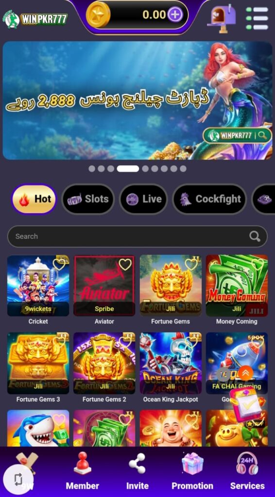 winpkr777 game home image